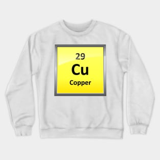 Copper Element Symbol - Periodic Table Crewneck Sweatshirt